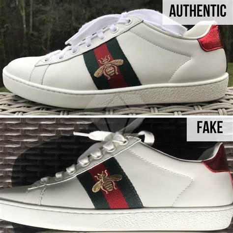 tenis gucci fake vs original|gucci ace sneakers real.